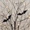 5ft. Pre-Lit Artificial Halloween Black Twig Tree with Bats and 50 Warm White LED Lights